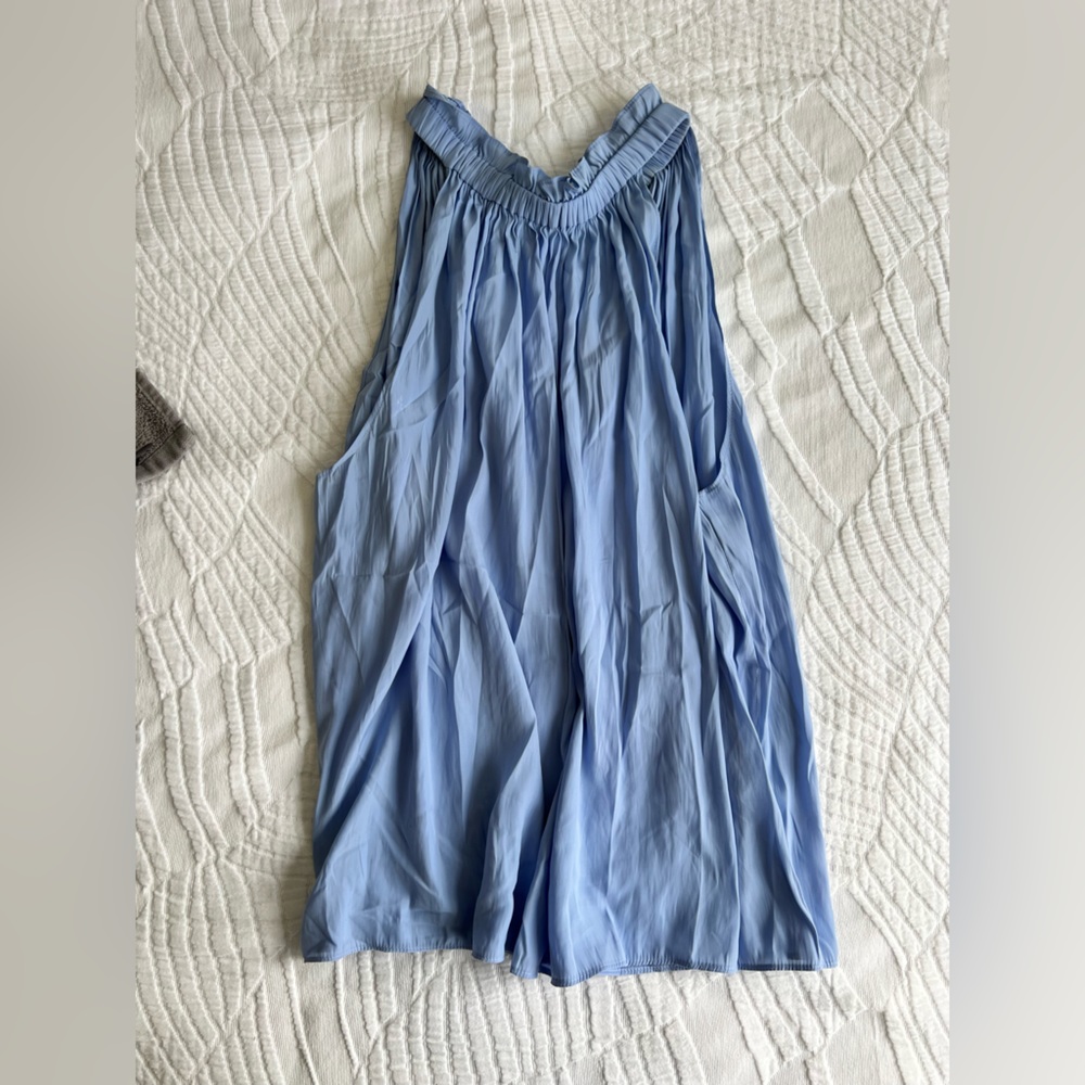 Ramy Brook Blue Halter Top
